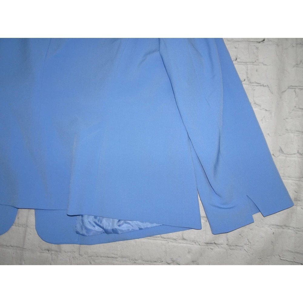 NWT Le Suit Plus Size Seamed Skirt Suit 22 W light blue - Picture 7 of 12
